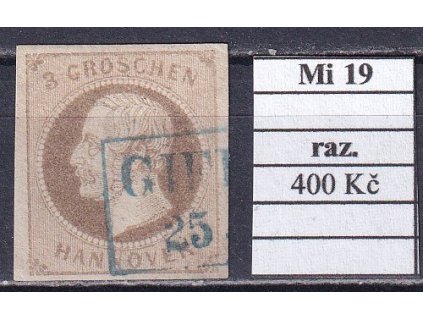 Hannover Mi 19 razítkované