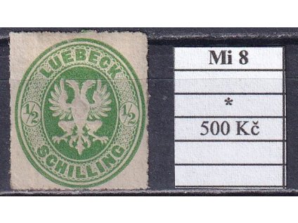 Lubeck Mi 8 po nálepce
