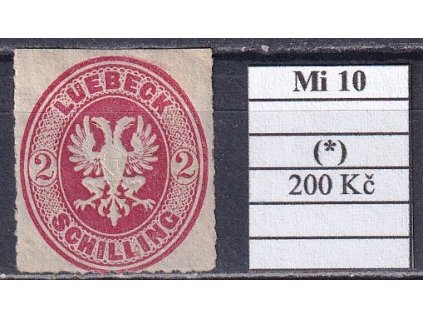 Lubeck Mi 10 bez lepu