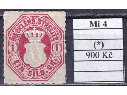 Mecklenburg-Strelitz Mi 4 bez lepu