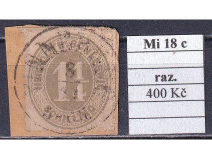Schleswig-Holstein Mi 18 c razítkované