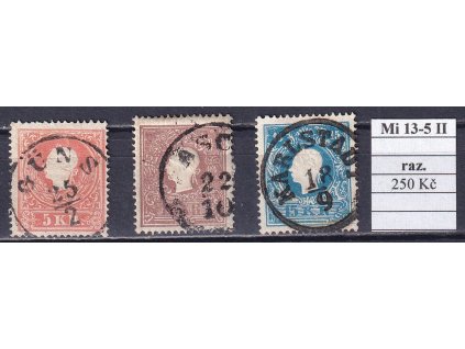 Rakousko Mi 13-5 II razítkované