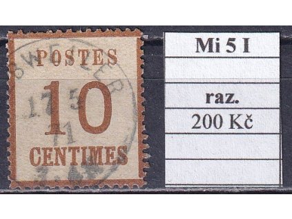 Elsass und Lothringen Mi 5 I razítkované