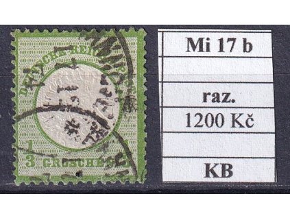 Deutsches Reich Mi 17 b razítkované KB