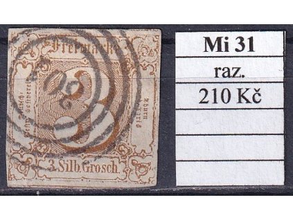 Thurn und Taxis Mi 31 razítkované