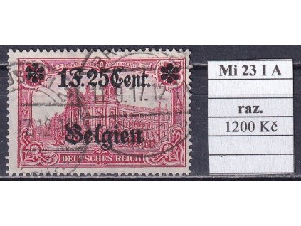 Landespost in Belgien Mi 23 I A razítkované