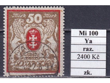 Danzig Mi 100 Ya razítkované zkoušené