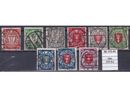 Danzig Mi 193-01 razítkované