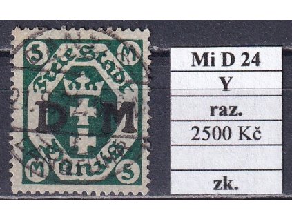 Danzig Mi D 24 Y razítkované zkoušené