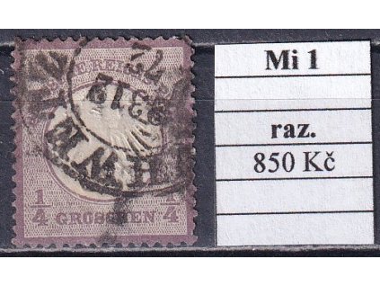 Deutsches Reich Mi 1 razítkované