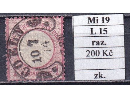 Deutsches Reich Mi 19 L 15 razítkované zkoušené