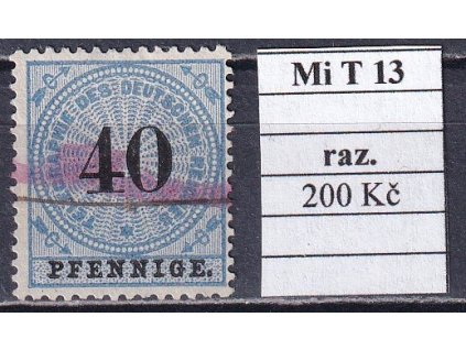 Deutsches Reich Mi T 13 razítkované