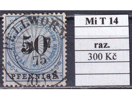 Deutsches Reich Mi T 14 razítkované