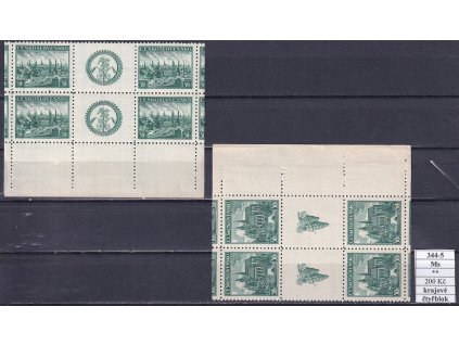 ČSR I 344-5 Ms krajový čtyřblok svěží