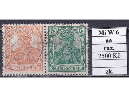 Deutsches Reich Mi W 6 aa razítkované zkoušené