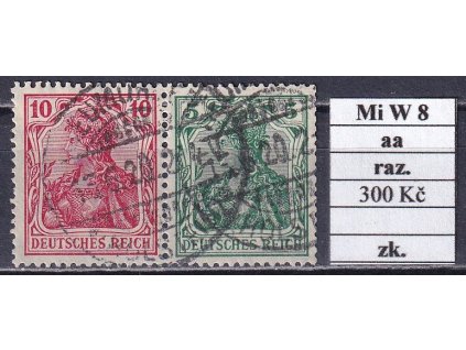 Deutsches Reich i W 8 aa razítkované zkoušené