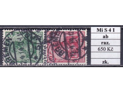 Deutsches Reich Mi S 4 I ab razítkované zkoušené