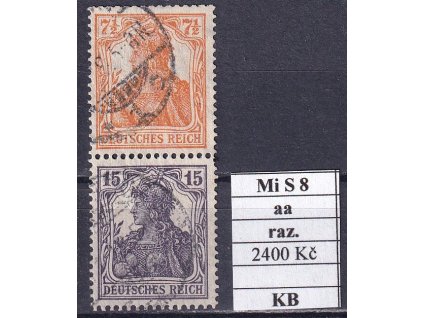 Deutsches Reich Mi S 8 aa razítkované KB