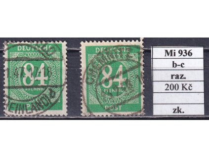 Kontrollrat Mi 936 b-c razítkované