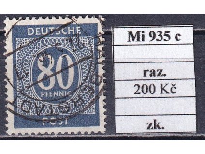Kontrollrat Mi 935 c razítkované zkoušené
