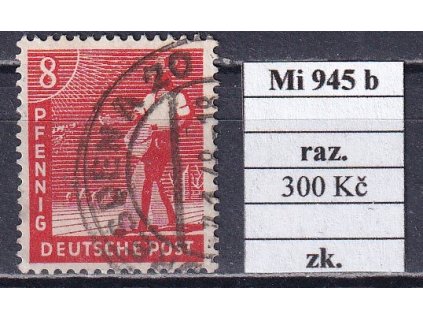 Kontrollrat Mi 945 b razítkované zkoušené