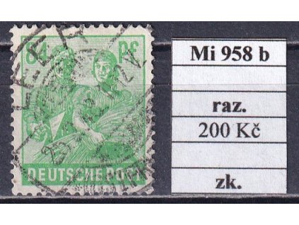 Kontrollrat Mi 958 b razítkované zkoušené
