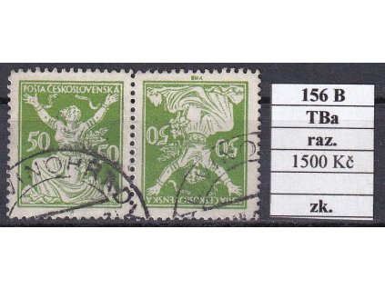 ČSR I 156 B TBa razítkované zkoušené