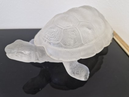 Velká želva z matovaného skla - Curt Schlevogt