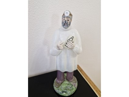 Figurka oční lékař z foukaného skla - Jaroslav Brychta
