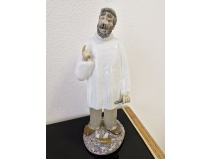 Figurka lékaře z foukaného skla - Jaroslav Brychta