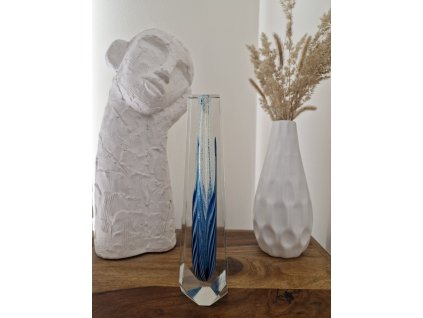 Luxusní váza KAPKA s tyrkysovým jádrem - Crystalex