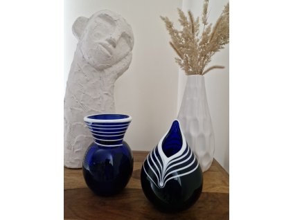 Kobaltová sada z hutního skla - Art Glass PRINC