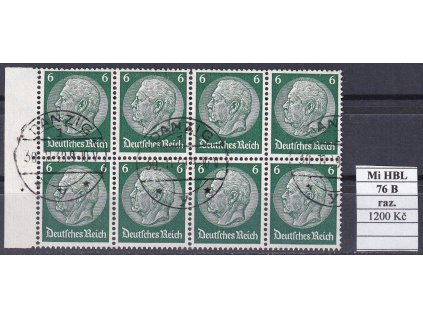Deutsches Reich Mi HBL 76 B razítkované