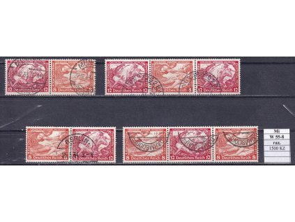 Deutsches Reich Mi W 55-8 razítkované