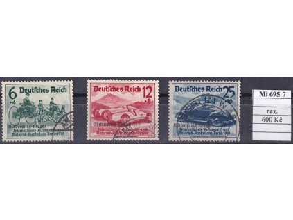 Deutsches Reich Mi 695-7 razítkované