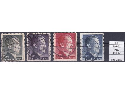 Deutsches Reich Mi 799-02 razítkované