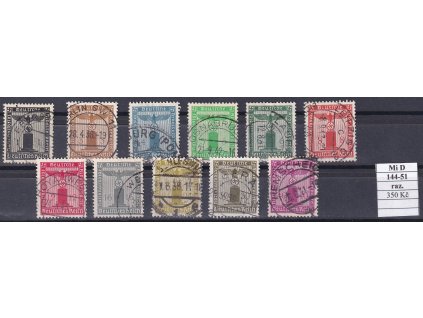 Deutsches Reich Mi D 144-51 razítkované