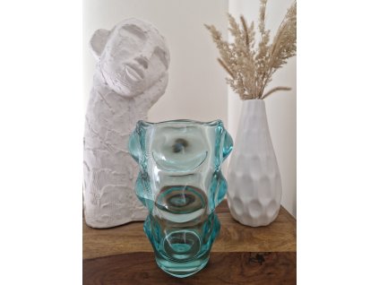 Berylová váza z lisovaného skla - František Vízner