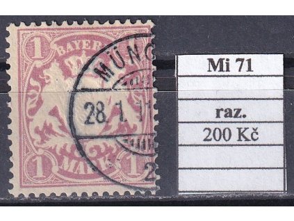 Bayern Mi 71 razítkované