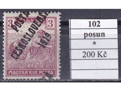 ČSR I 102 posun po nálepce