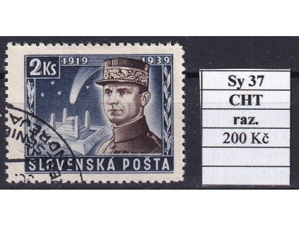 Slovenský stát Sy 37 CHT podstavec razítkované