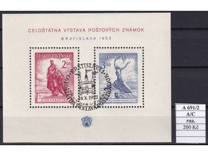 ČSR II A 691/2 Deska A-C razítkované