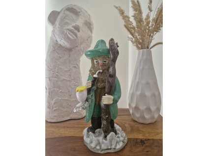 Krakonoš - figurka z foukaného skla - J. Brychta