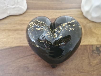 Srdíčko z foukaného skla