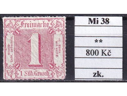 Thurn und Taxis Mi 38 svěží zkoušené