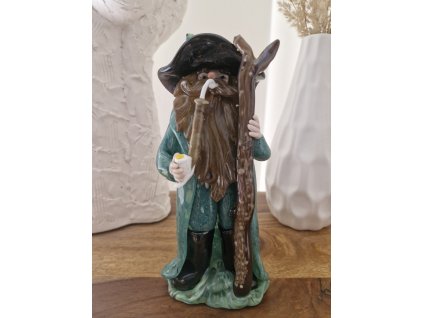 Figurka z foukaného skla KRAKONOŠ - J. Brychta