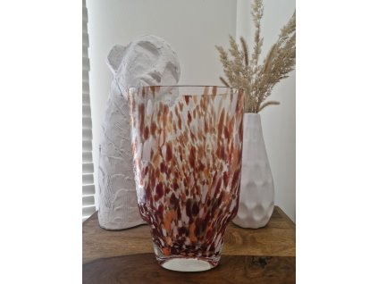 Nádherná MURANO váza z foukaného skla