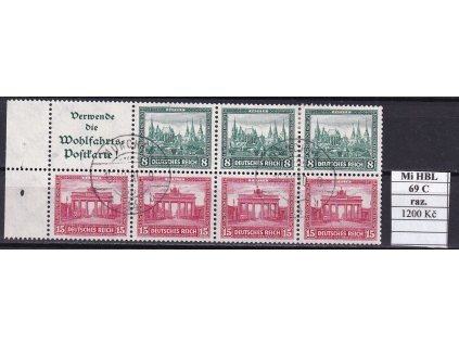 Deutsches Reich Mi 69 C razítkované