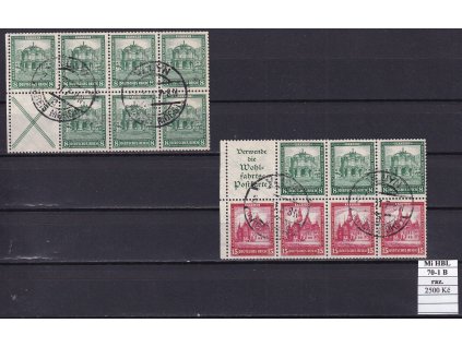 Deutsches Reich Mi HBL 70-1 B razítkované