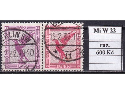 Deutsches Reich Mi W 22 razítkované